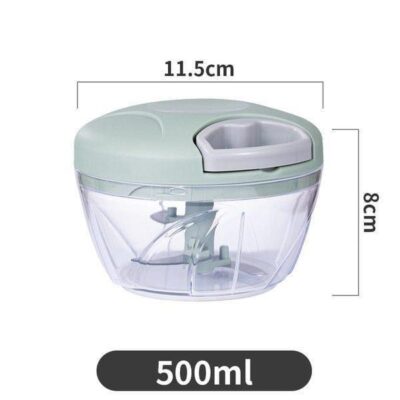 Manual Food Chopper Small Pink Stainless Steel